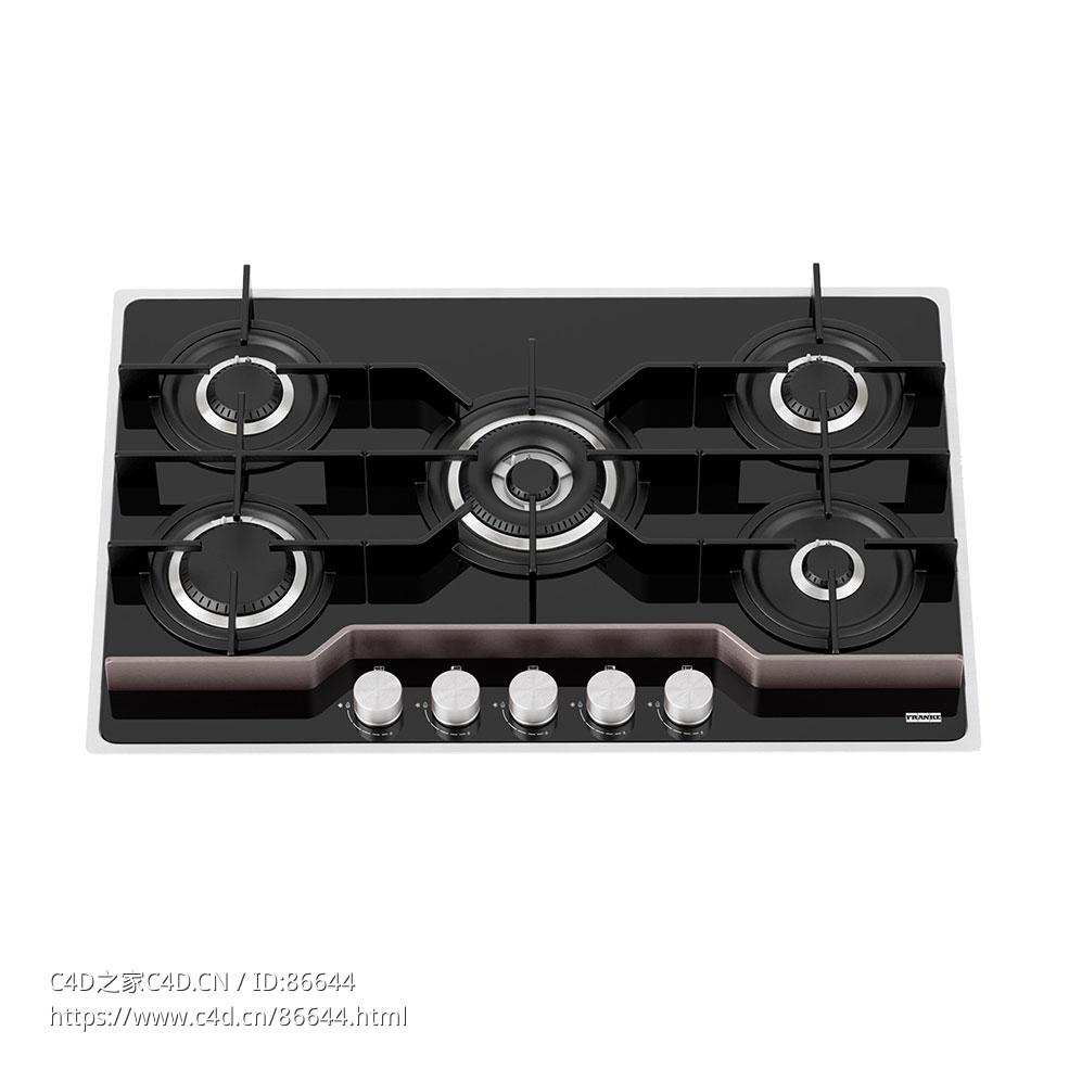 Frames 785燃气灶厨房电器3D模型素材下载Frames Gas Hob 785 by Franke