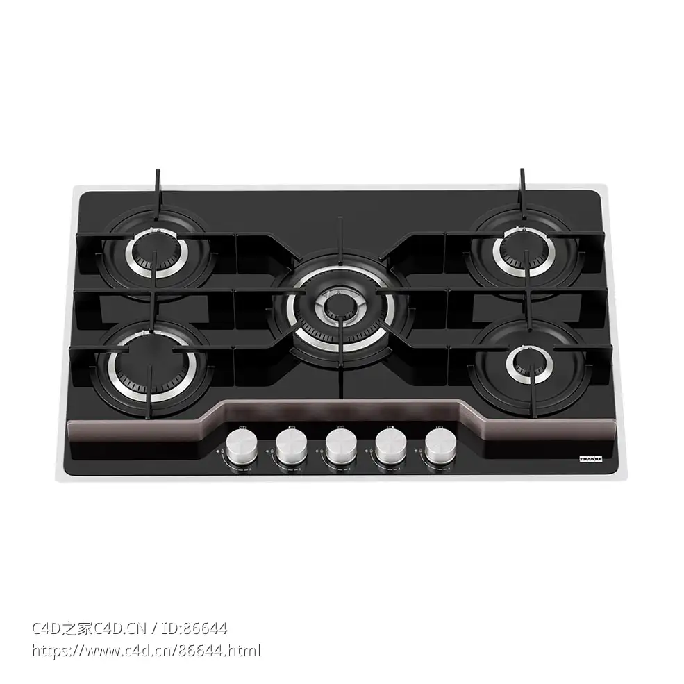 Frames 785燃气灶厨房电器3D模型素材下载Frames Gas Hob 785 by Franke
