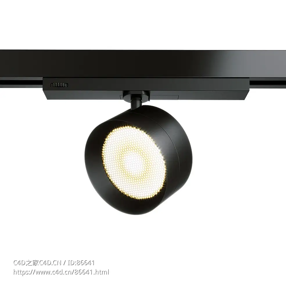 Four 111 轨道吸顶灯照明灯具3D模型素材下载Four 111 Ceiling Light Track by HER Lig
