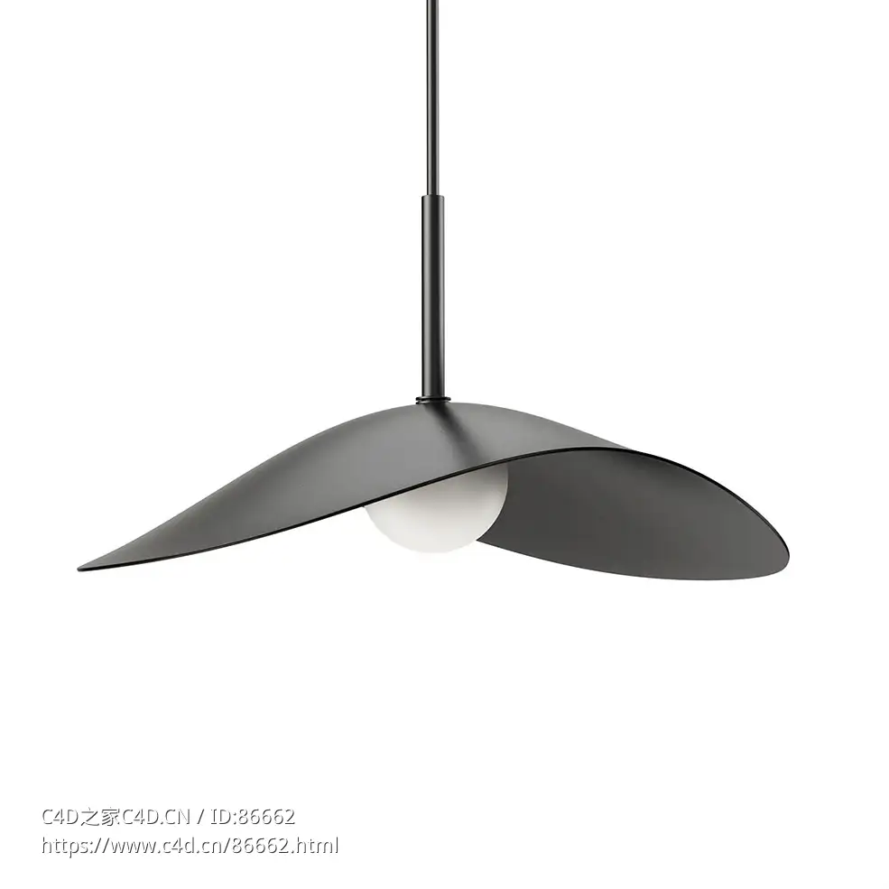Fuji 大号吊灯照明灯具3D模型素材下载Fuji Pendant Lamp Large by Norr11 - C4D之家 - 1175.jpg