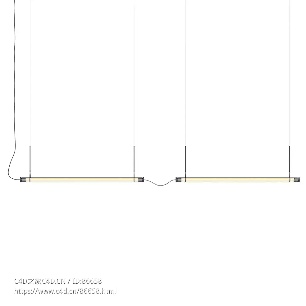 Fris 直线吊灯装饰灯具3D模型素材下载Fris In Line Pendant Light by Marset