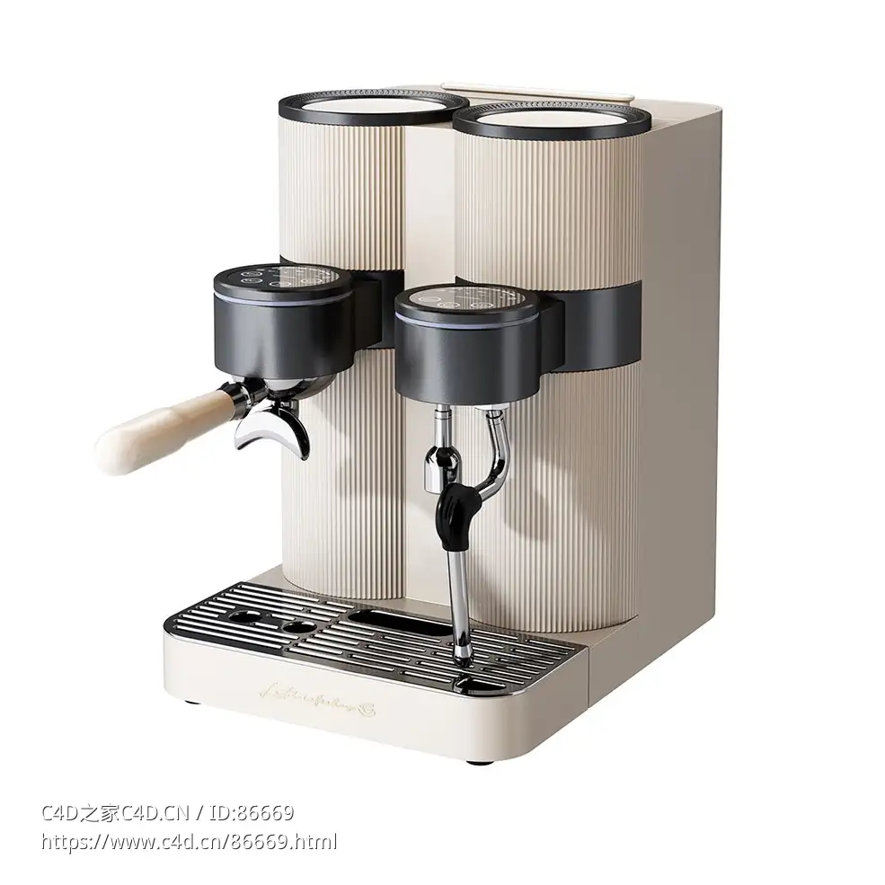 咖啡机G3030A饮品机器3D模型素材下载G3030A Coffee Machine by Gemilai
