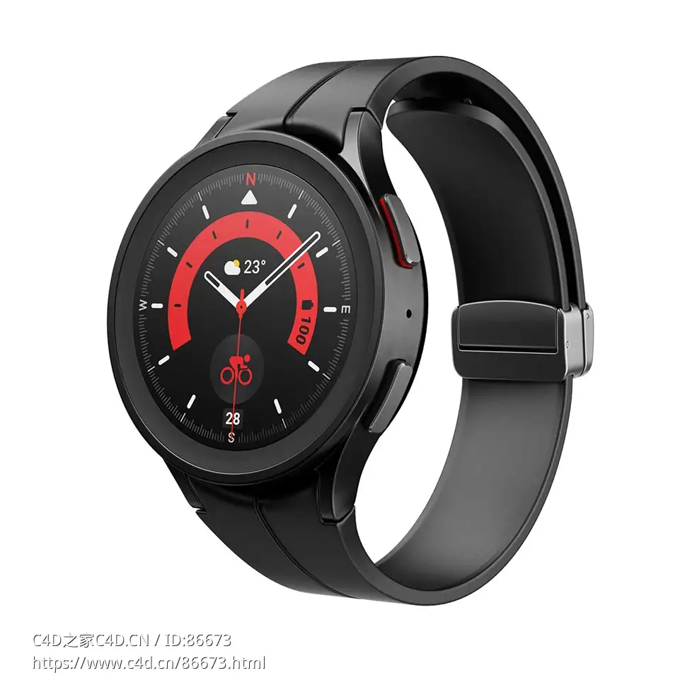三星Galaxy Watch 5 Pro智能手表可穿戴设备3D模型素材下载Galaxy Watch 5 Pro 2022 by