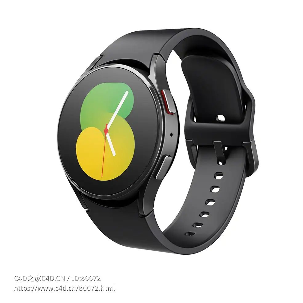 三星Galaxy Watch 5智能手表可穿戴设备3D模型素材下载Galaxy Watch 5 2022 by Samsung