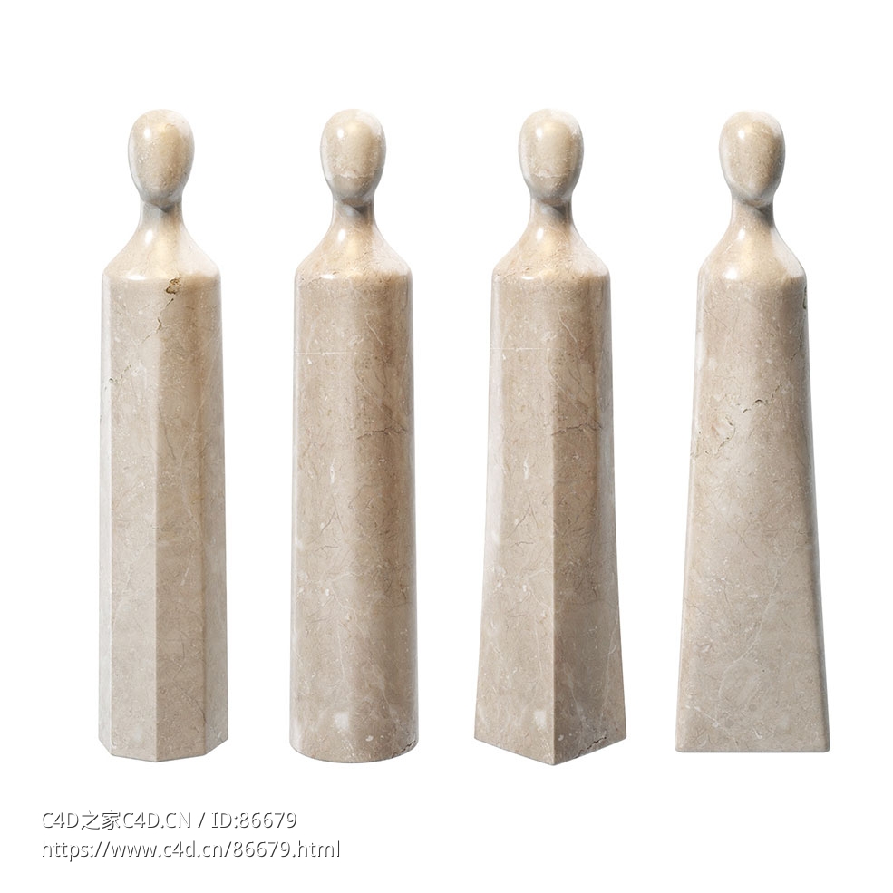 Galerie 人偶雕塑艺术摆件3D模型素材下载Galerie Dummies Sculpture by Monitillo 198