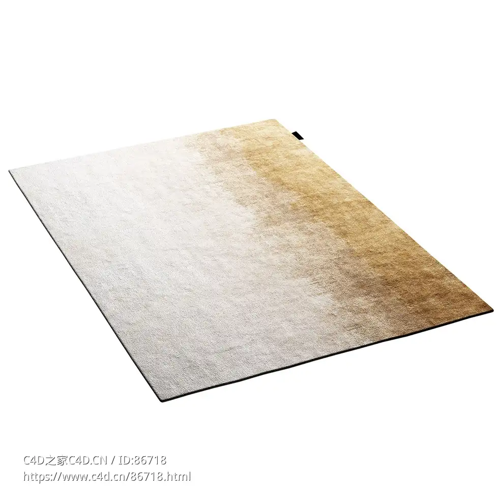 棕色渐变地毯Asplund品牌地毯3D模型素材下载Gradient Rug Browns Carpet by Asplund