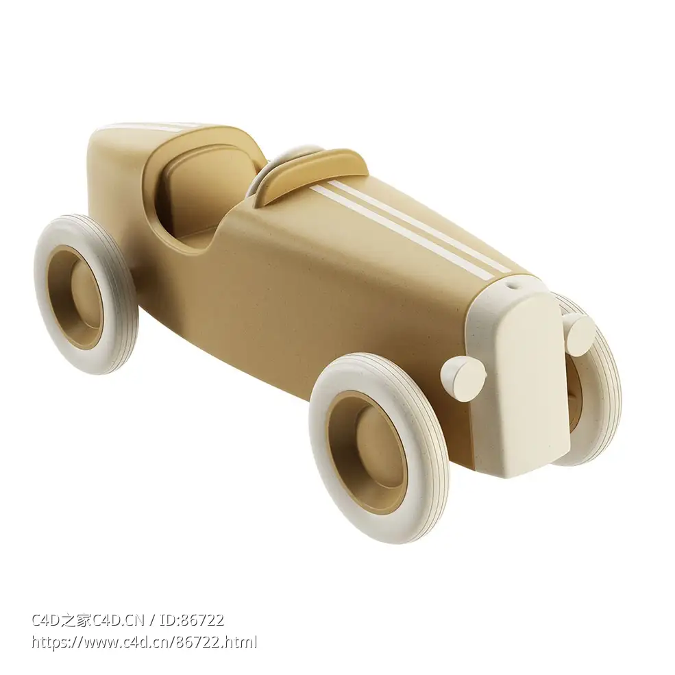 赛车玩具Ooh Noo品牌儿童玩具3D模型素材下载Grand Prix Racing Car Toy by Ooh Noo
