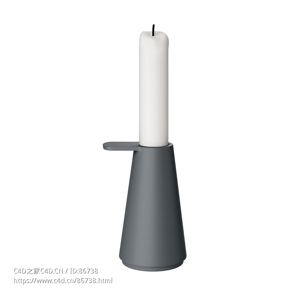 握把蜡烛台Muuto品牌装饰品3D模型素材下载Grip Candlestick by Muuto - C4D之家 - 1251.jpg
