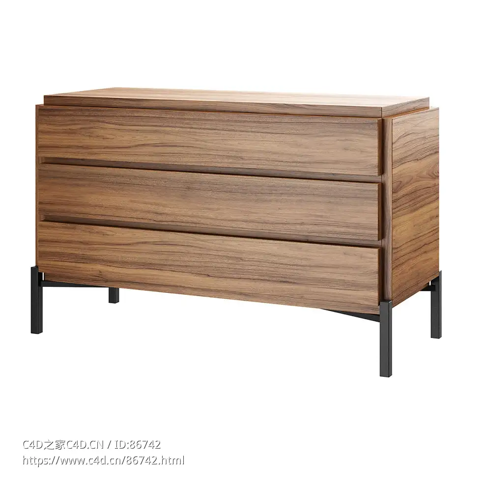 多抽屉储物柜Bonaldo品牌家具3D模型素材下载Groove Drawer Chest Storage Unit by Bon - C4D之家 - 1255.jpg