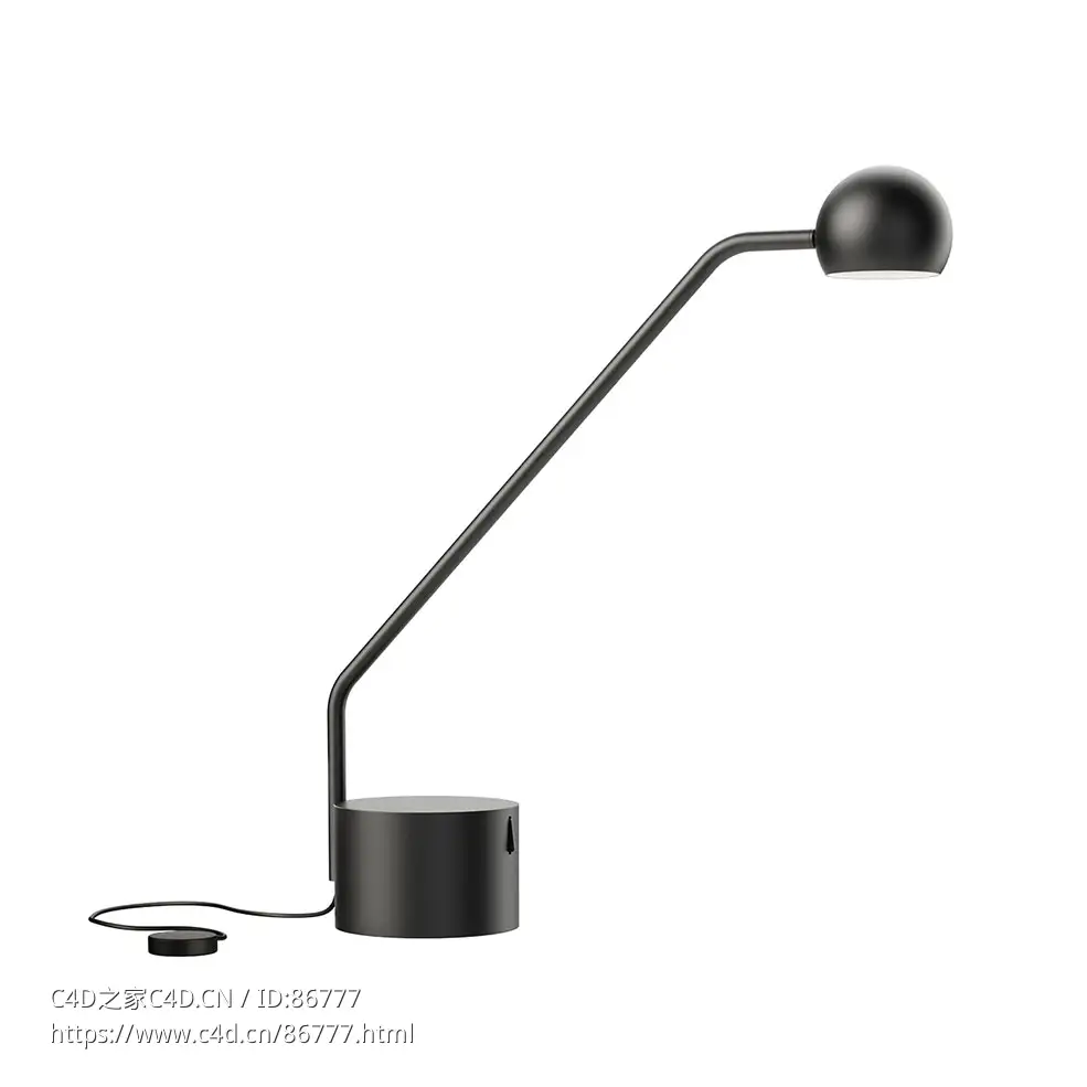 哈珀充电台灯Marzais Creations品牌照明3D模型素材下载Harper Table Lamp with Charge