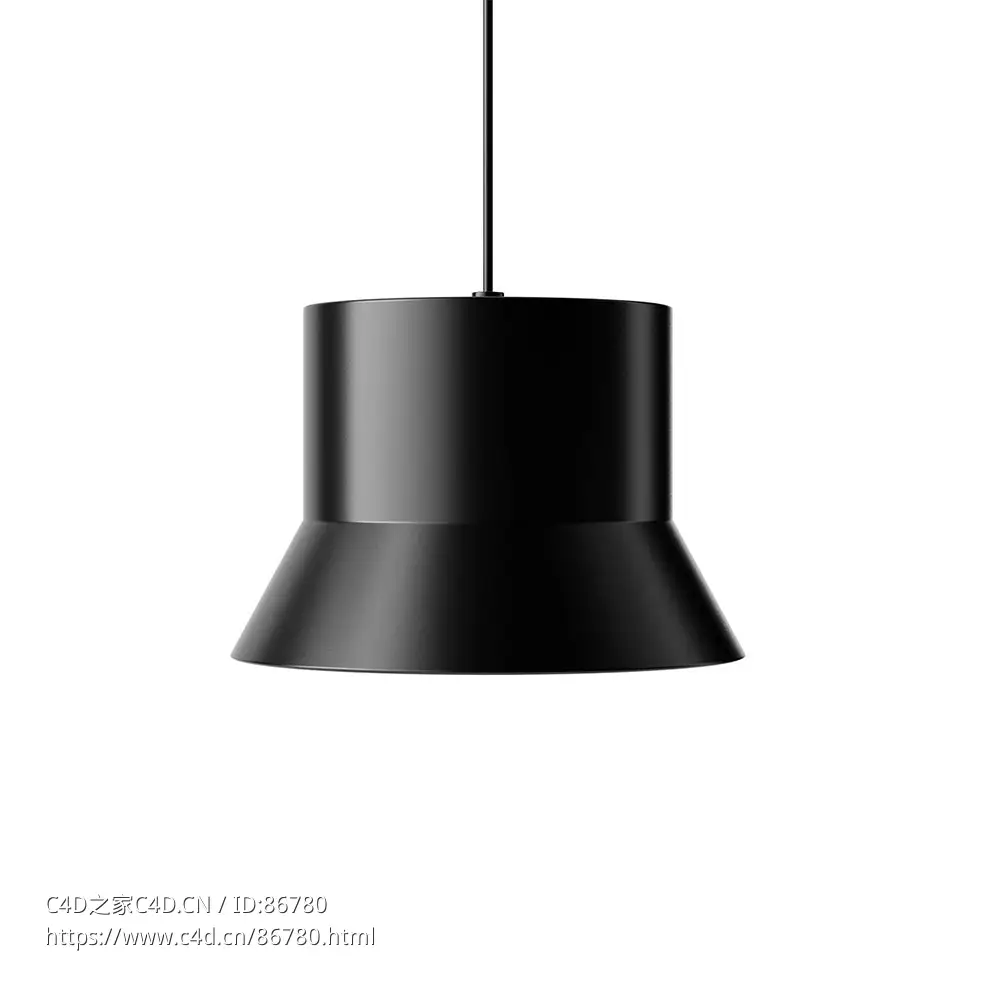 大号帽子吸顶灯Normann Copenhagen品牌照明3D模型素材下载Hat Ceiling Lamp Large by - C4D之家 - 1293.jpg