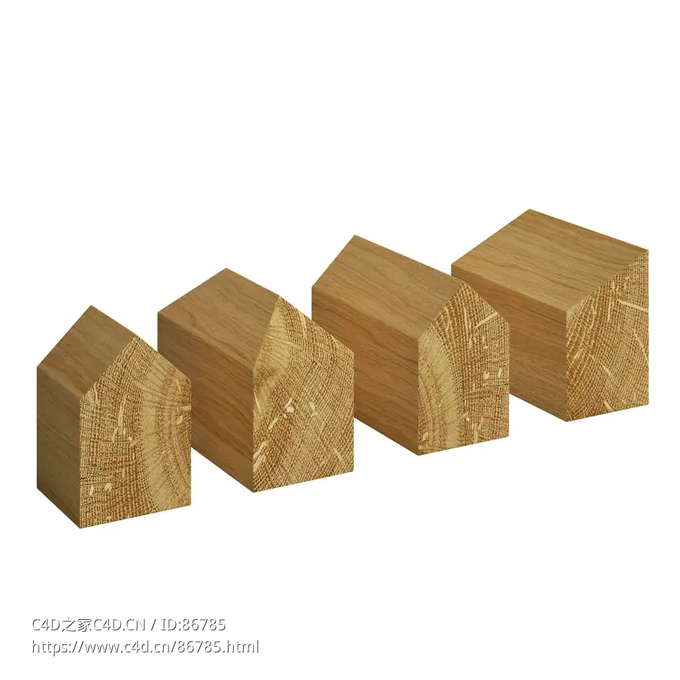 房屋纸镇e15品牌文具3D模型素材下载Haus Paper Weight by e15 - C4D之家 - 1298.jpg