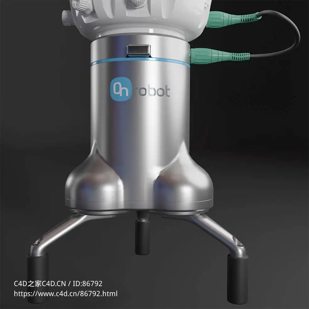 On Robot 3fg15工业级三指机械抓手机器人3D模型工程机械设备三维模型下载On Robot 3fg15 Three-Finger Gripper