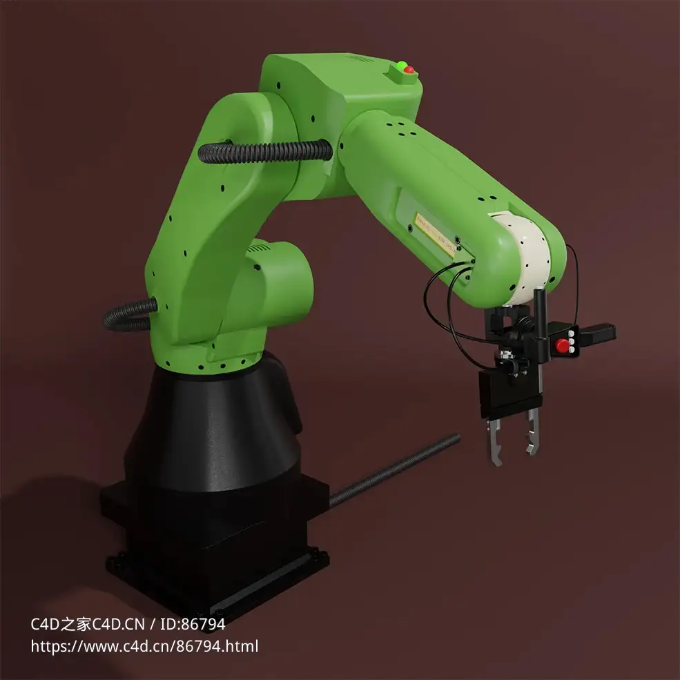 FANUC/发那科工业机械手臂机器人CR-35iA重载型协作机器人三维模型工业设备自动化3D模型下载Robot Fanuc Cr-35ia