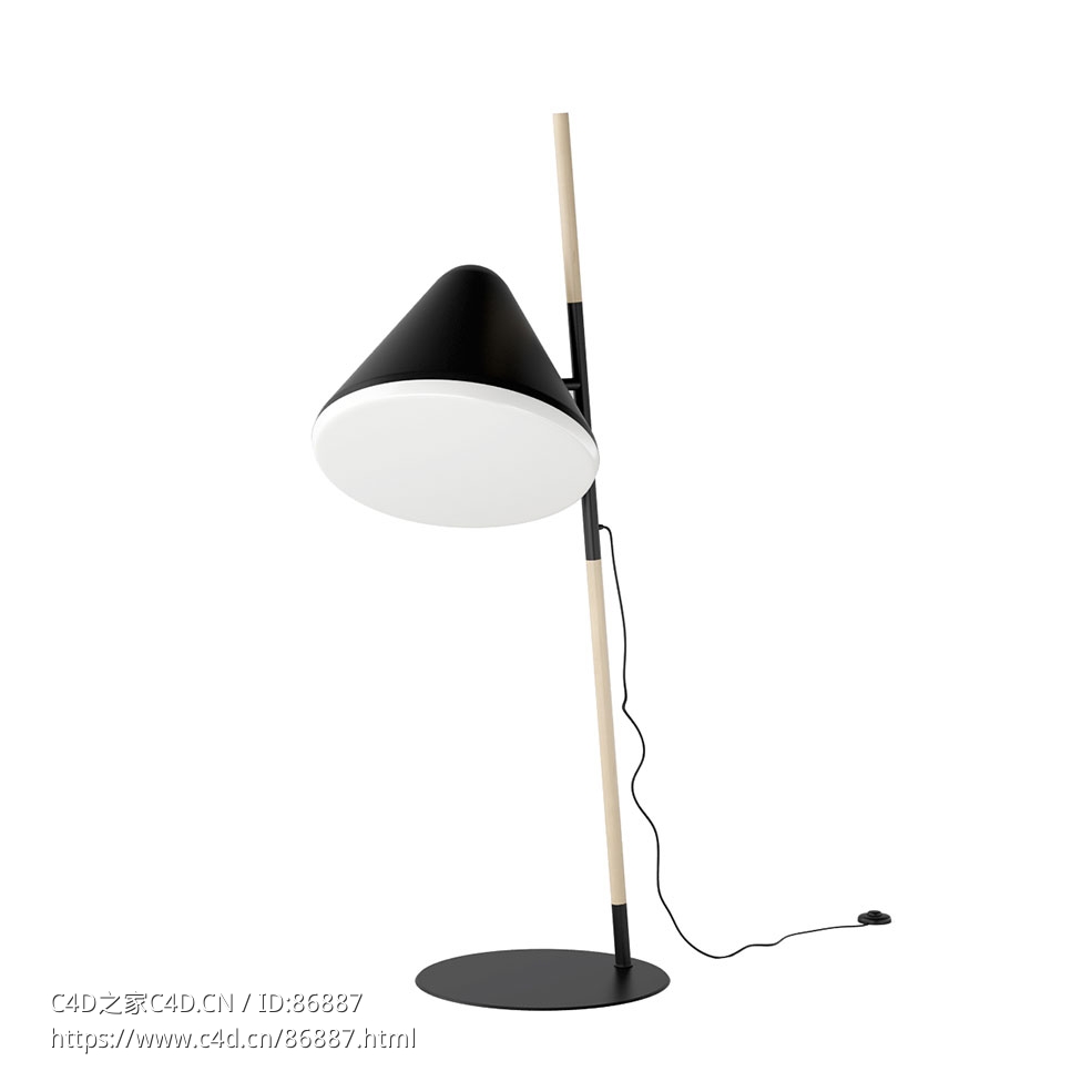诺曼哥本哈根问候落地灯3D模型素材下载Hello Floor Lamp by Normann Copenhagen - C4D之家 - 1309.jpg