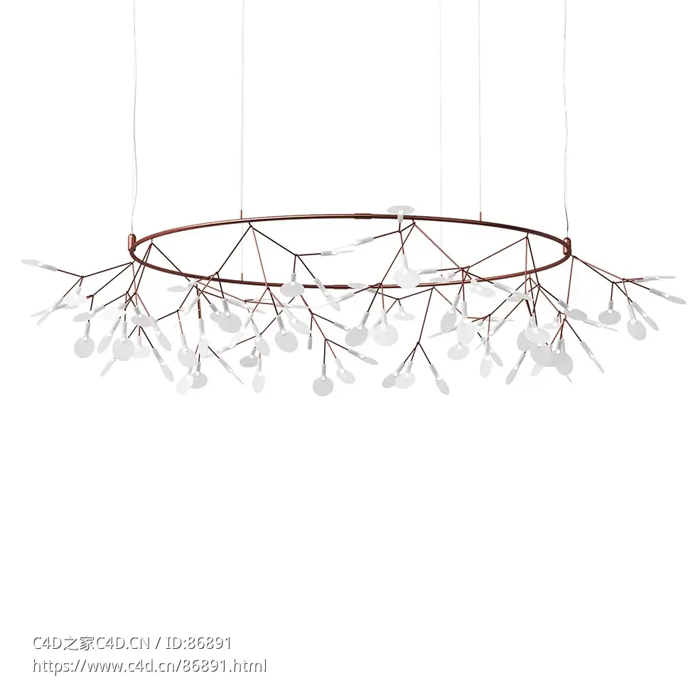 穆贝小型大圆环希拉克利姆吊灯3D模型素材下载Heracleum The Small Big O Pendant by M