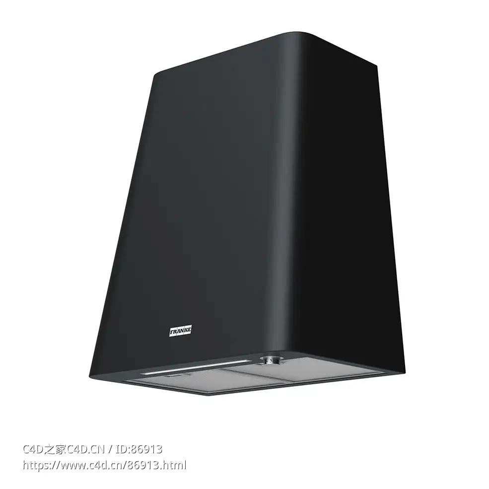 法兰克智能装饰抽油烟机FSMD 508 BK3D模型素材下载Hood Smart Deco FSMD 508 BK by Fr