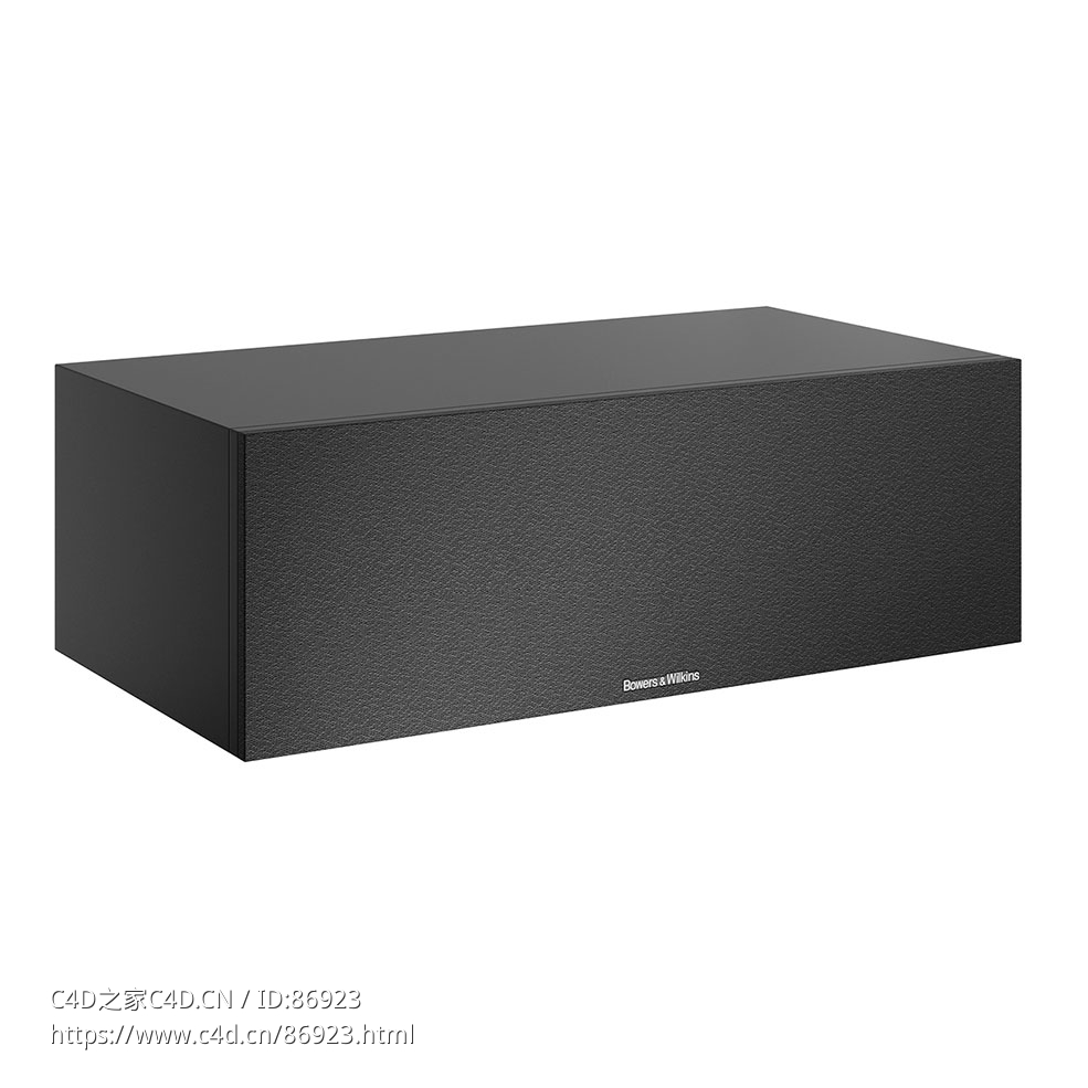 宝华韦健HTM6 S3带网罩中置音箱3D模型素材下载HTM6 S3 Center Channel Speaker with G