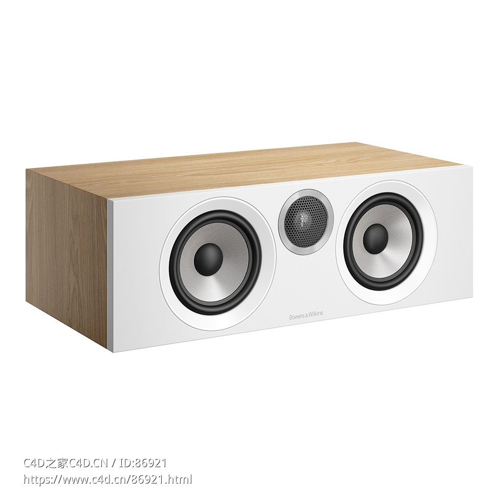 宝华韦健HTM6 S3橡木中置音箱3D模型素材下载HTM6 S3 Center Channel Speaker Oak by B