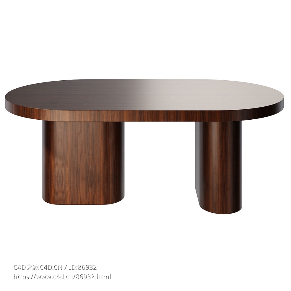 al2超级001餐桌200厘米3D模型素材下载Hyper 001 Dining Table 200 by al2