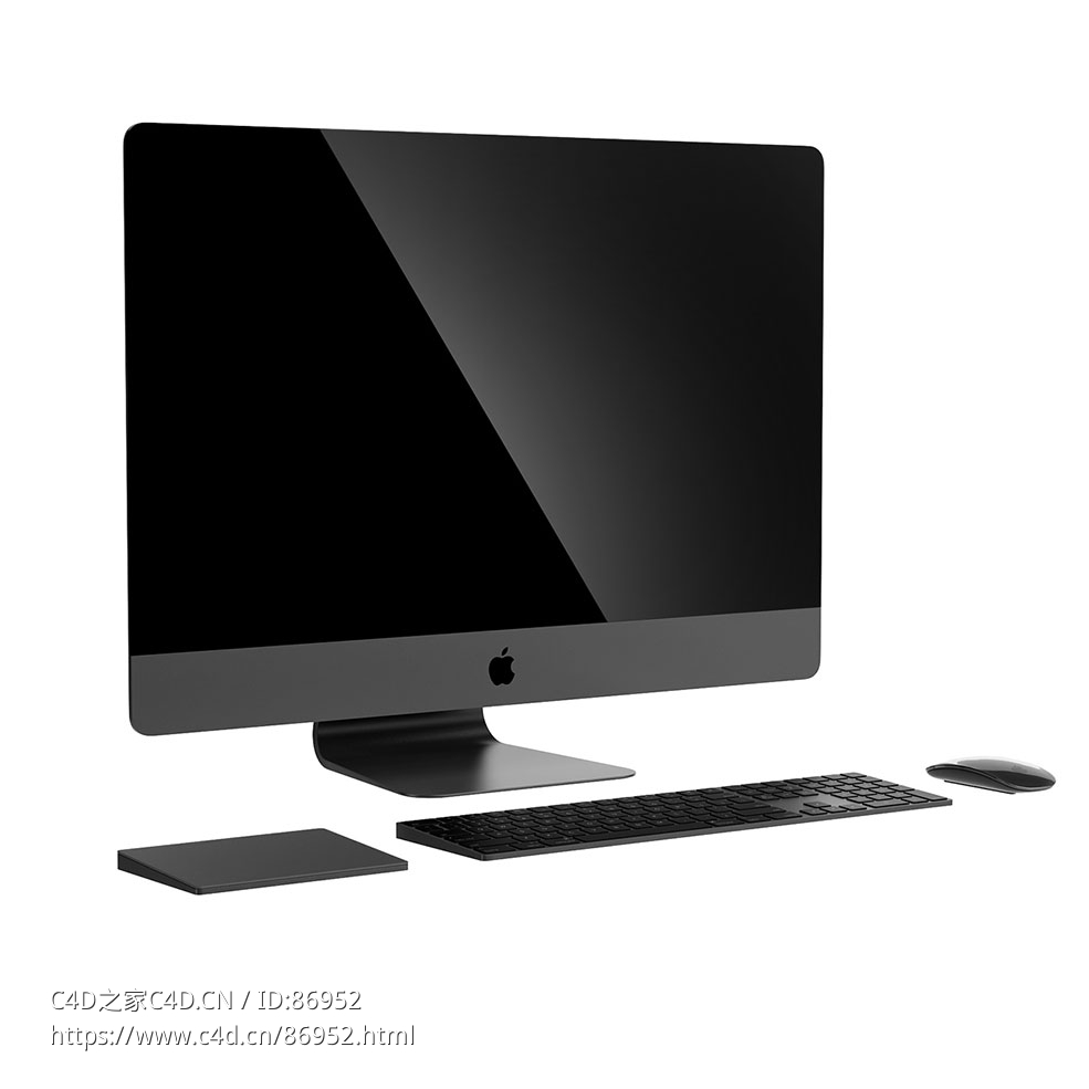 苹果iMac Pro 20173D模型素材下载iMac Pro 2017 by Apple