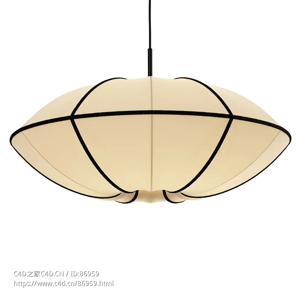 Oi Soi Oi印度支那经典飞碟吊灯3D模型素材下载Indochina Classic UFO Pendant Lamp by - C4D之家 - 1381.jpg