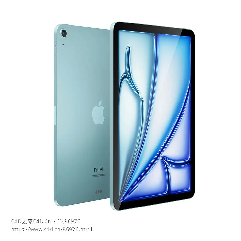 苹果11英寸iPad Air 20243D模型素材下载iPad Air 2024 11 Inch by Apple