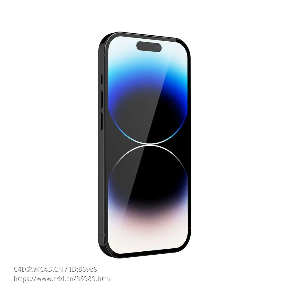 苹果2022款iPhone 14 Pro智能手机3D模型素材下载iPhone 14 Pro 2022 by Apple