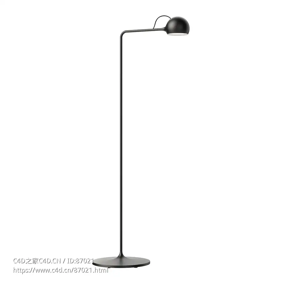 阿特米德伊克萨落地阅读灯3D模型素材下载Ixa Floor Reading Lamp by Artemide - C4D之家 - 1443.jpg