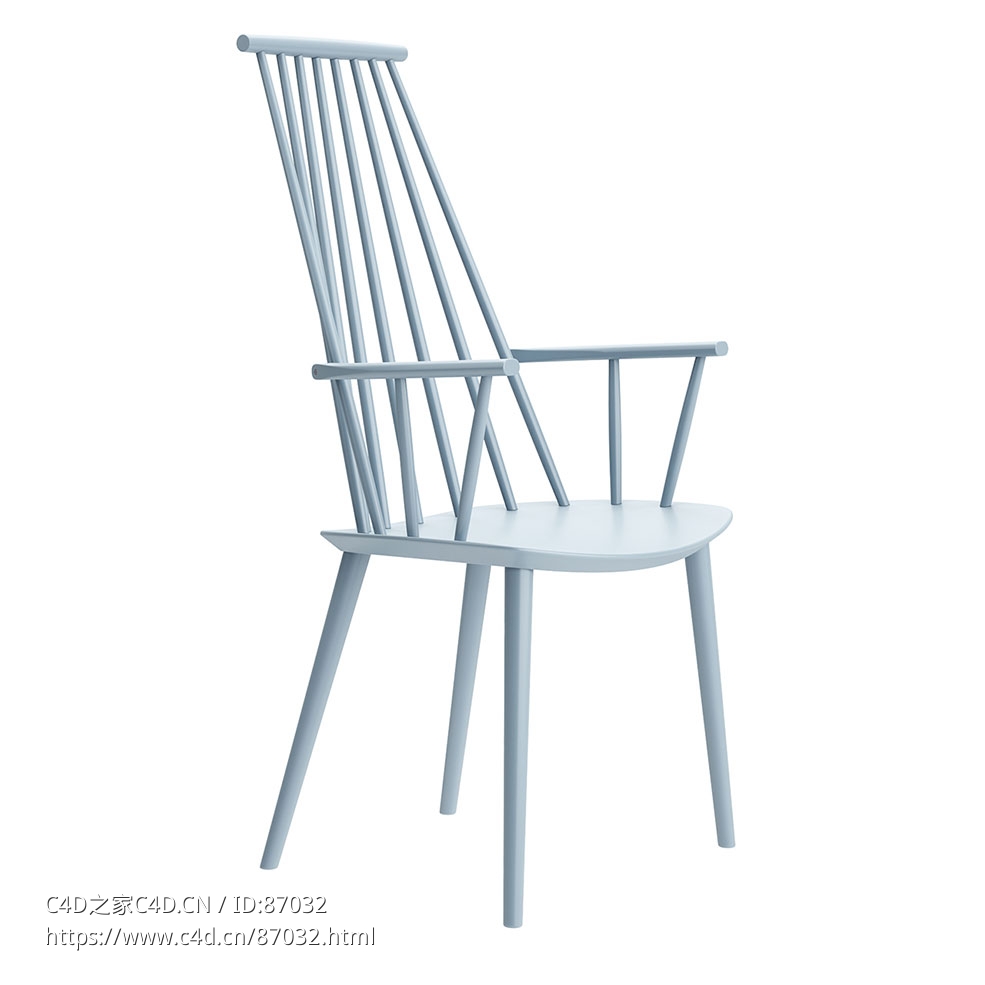 海家具J110休闲椅3D模型素材下载J110 Lounge Chair by Hay