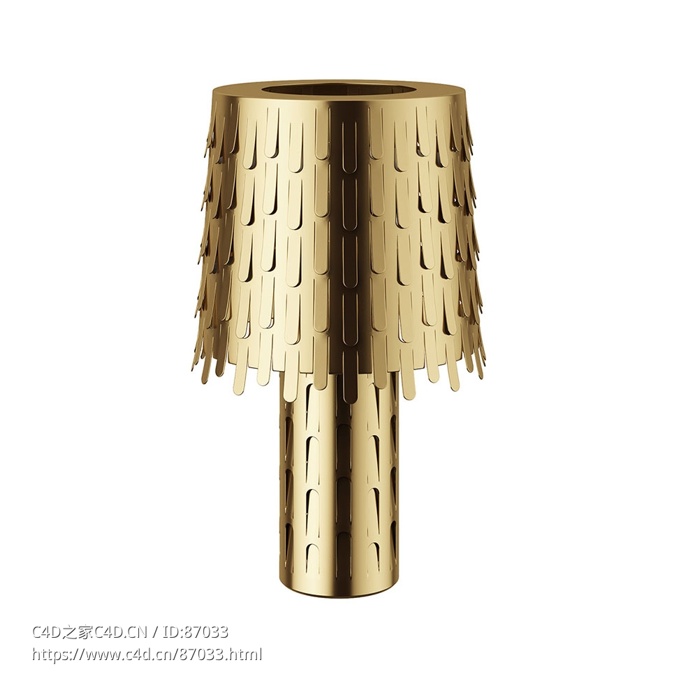 吉迪尼1961菠萝蜜台灯3D模型素材下载Jackfruit Table Lamp by Ghidini 1961 - C4D之家 - 1455.jpg