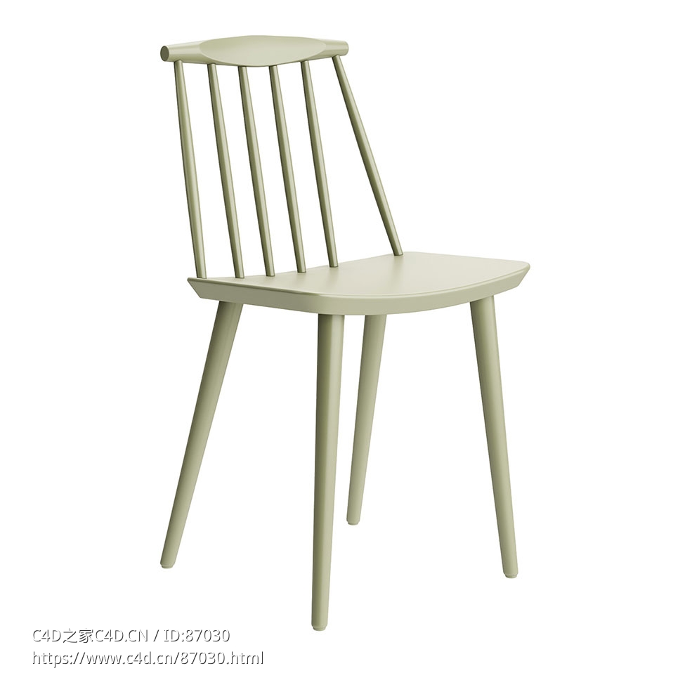 海家具J77餐椅3D模型素材下载J77 Dining Chair by Hay