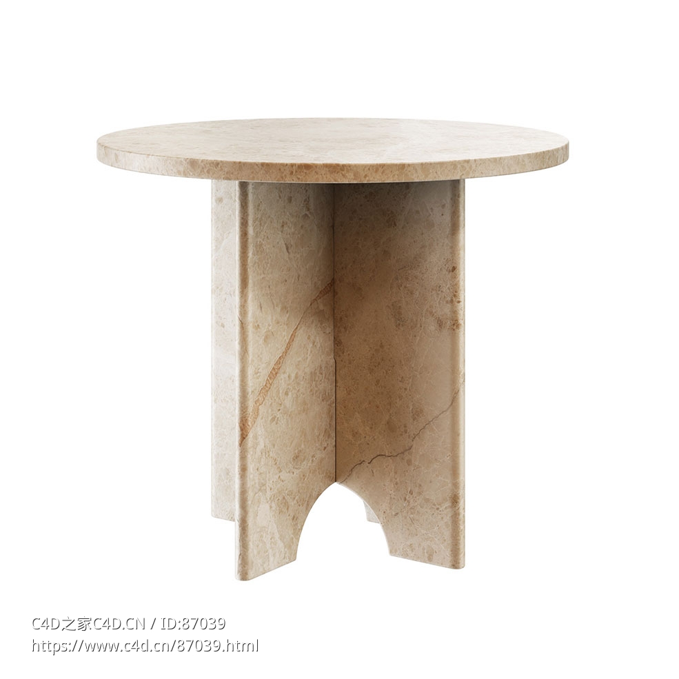 布鲁明维尔茉莉边几3D模型素材下载Jasmia Side Table by Bloomingville - C4D之家 - 1461.jpg