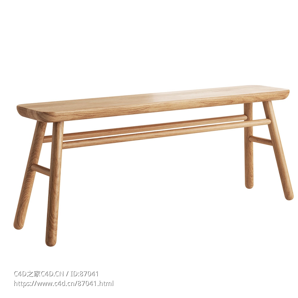利奎合约家具贾斯珀长凳3D模型素材下载Jasper Bench by Liqui Contracts