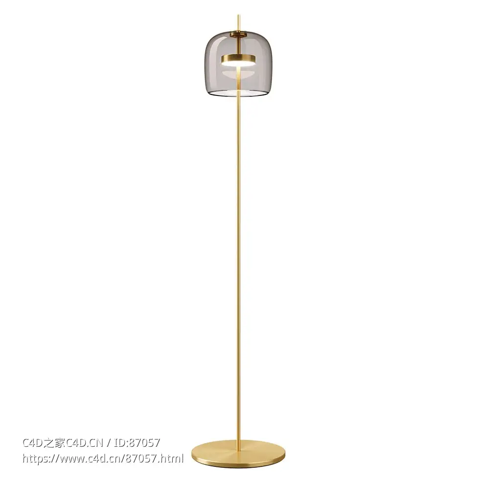 维斯托西玻璃朱贝落地灯3D模型素材下载Jube PT Glass Floor Lamp by Vistosi