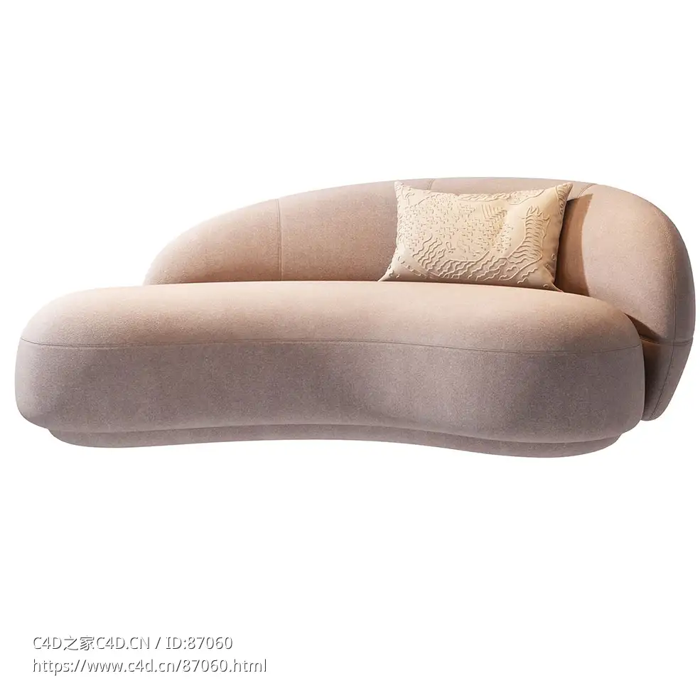 塔奇尼朱莉普贵妃椅3D模型素材下载Julep Chaise Lounge by Tacchini - C4D之家 - 1482.jpg