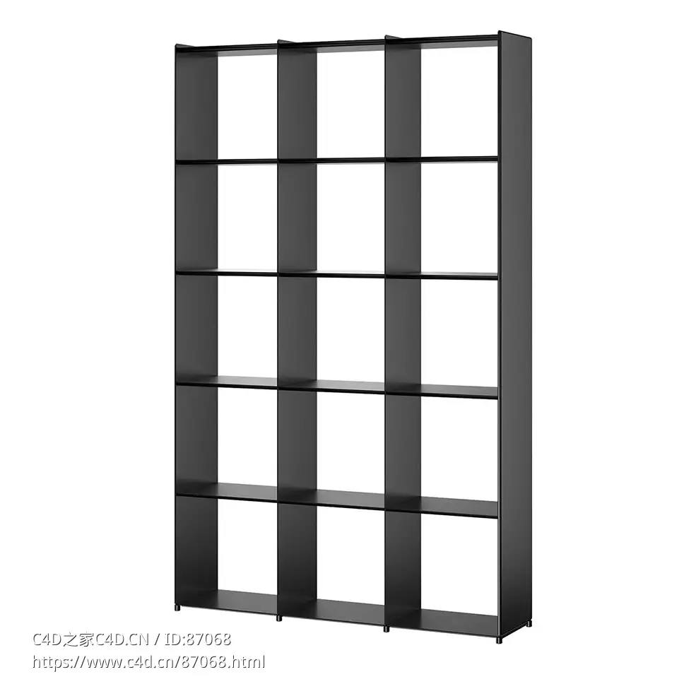 博纳多混沌书架组合13D模型素材下载Kaos Bookshelves Combination 1 by Bonaldo - C4D之家 - 1490.jpg