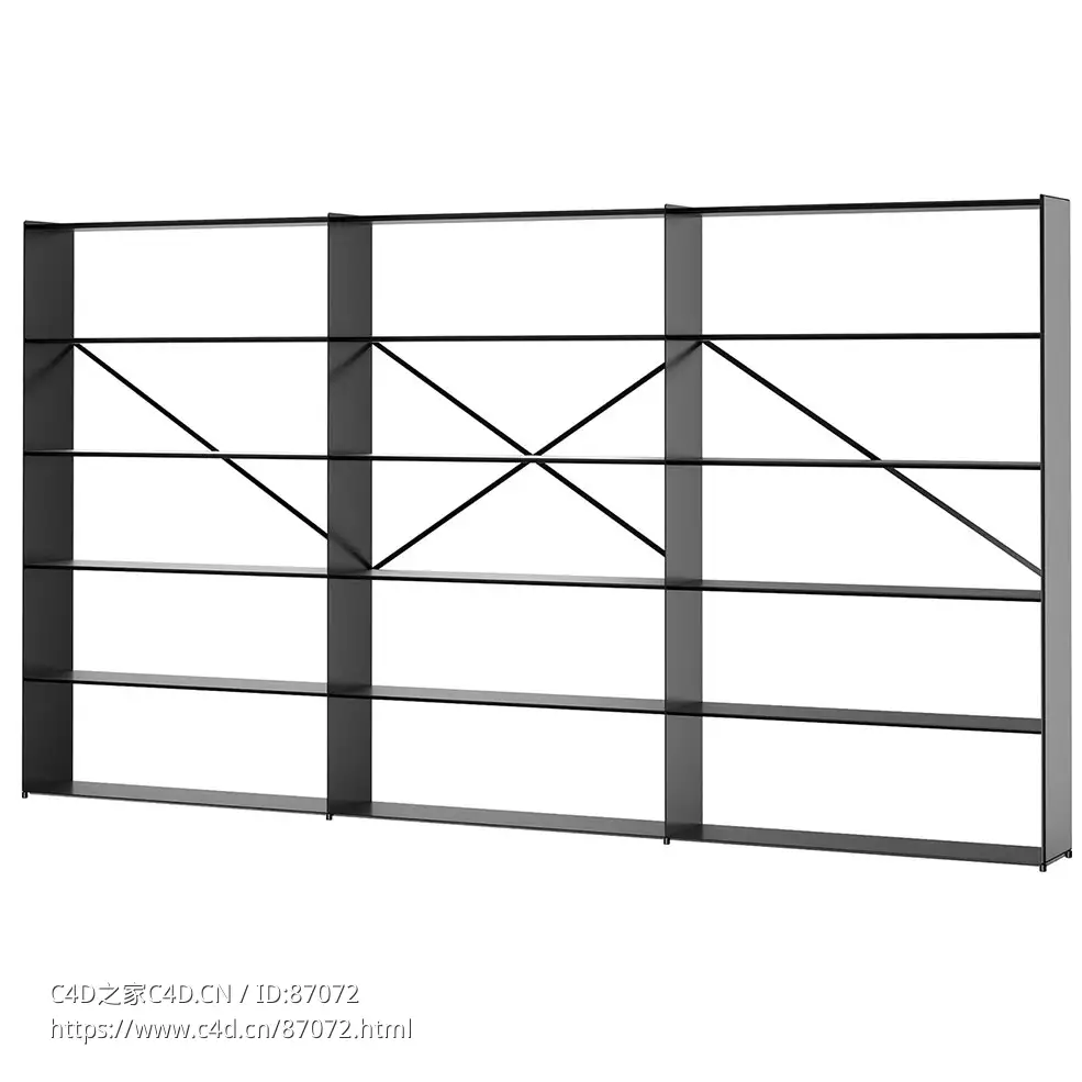 博纳多混沌书架组合53D模型素材下载Kaos Bookshelves Combination 5 by Bonaldo - C4D之家 - 1494.jpg
