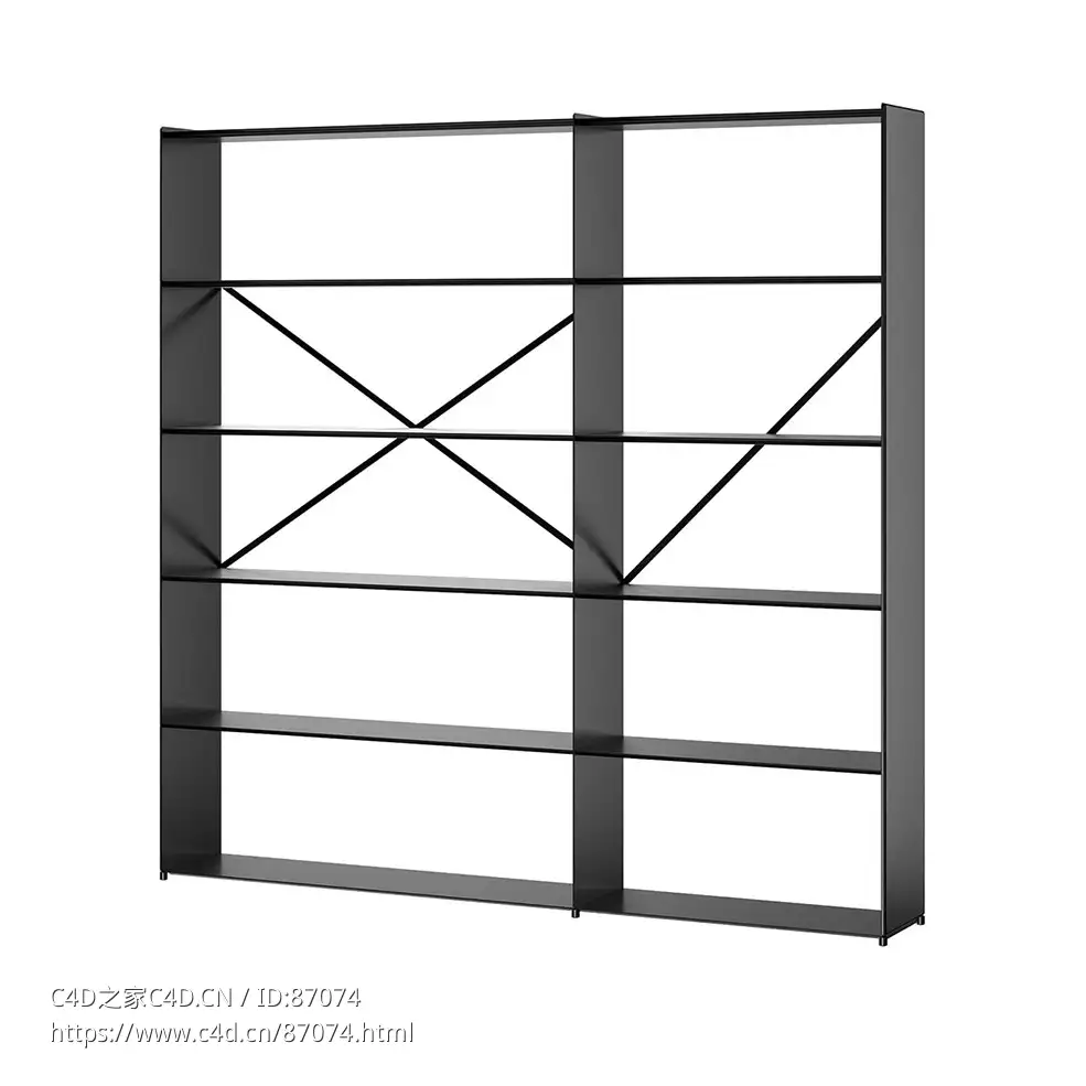 博纳多混沌书架组合73D模型素材下载Kaos Bookshelves Combination 7 by Bonaldo - C4D之家 - 1496.jpg