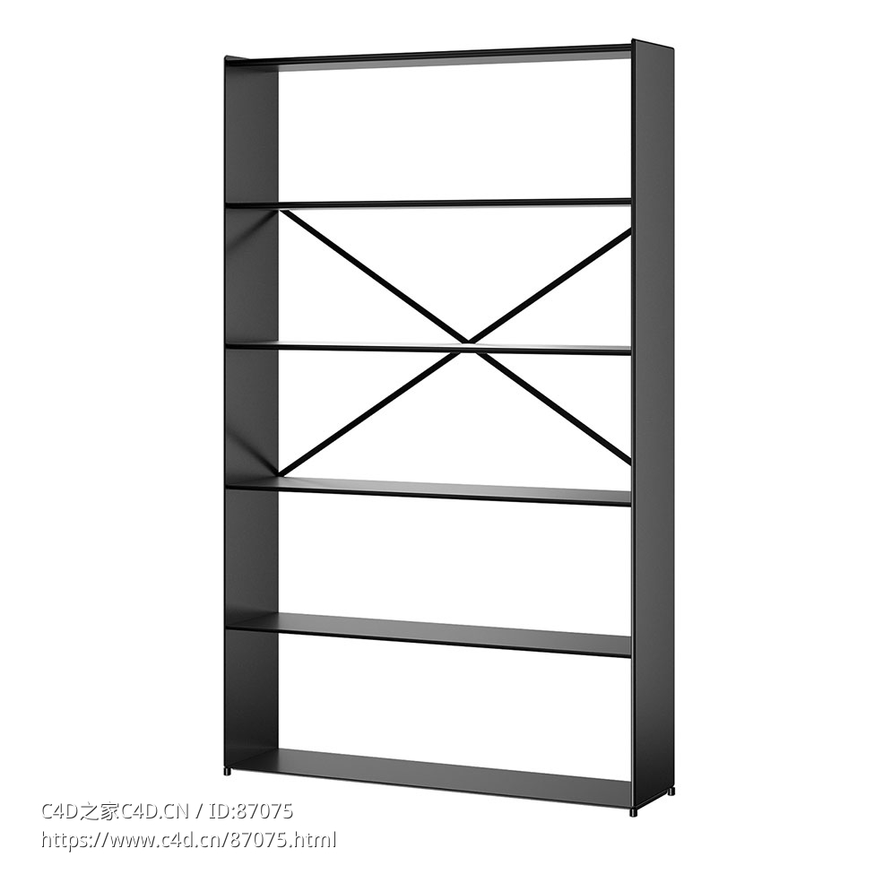 博纳多混沌书架组合83D模型素材下载Kaos Bookshelves Combination 8 by Bonaldo