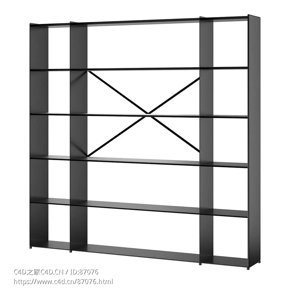 博纳多混沌书架组合93D模型素材下载Kaos Bookshelves Combination 9 by Bonaldo - C4D之家 - 1498.jpg