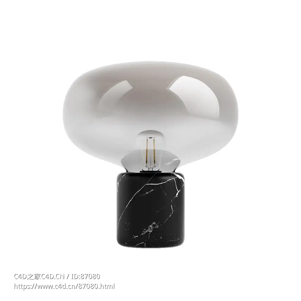 Karl-Johann 台灯现代风格照明灯具3D模型素材下载Karl-Johann Table Lamp by New Work
