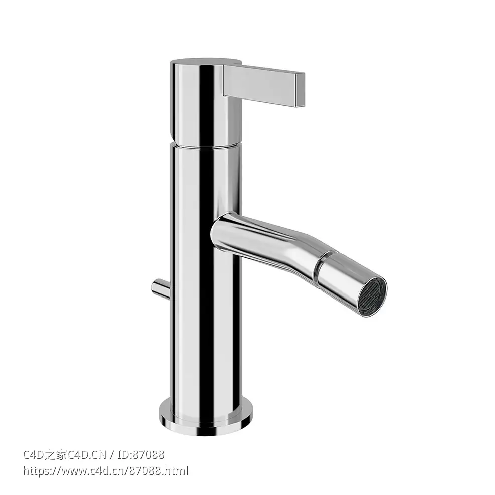 Kartell 单把净身器龙头卫浴水龙头3D模型素材下载Kartell Single Lever Mixer Bidet b - C4D之家 - 1510.jpg