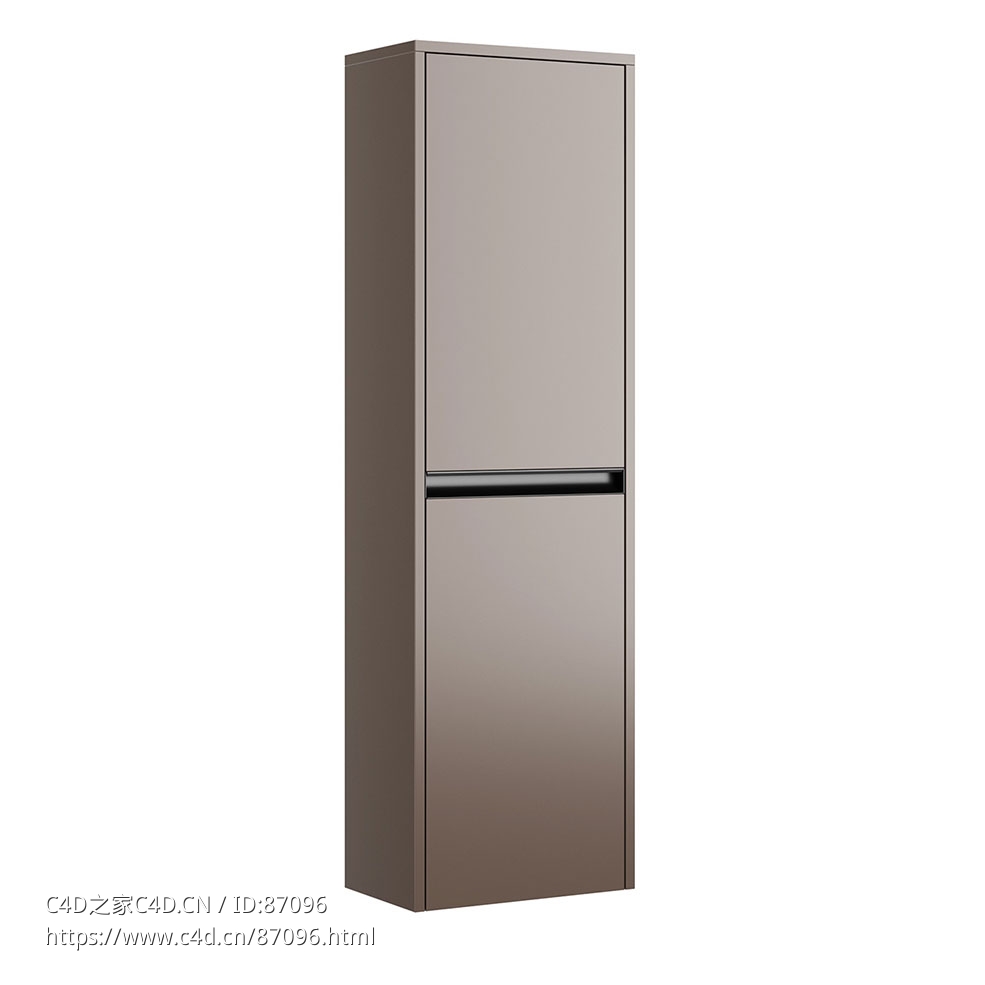 Ketho 双门立柜浴室收纳柜3D模型素材下载Ketho 2 Column with Doors by Duravit