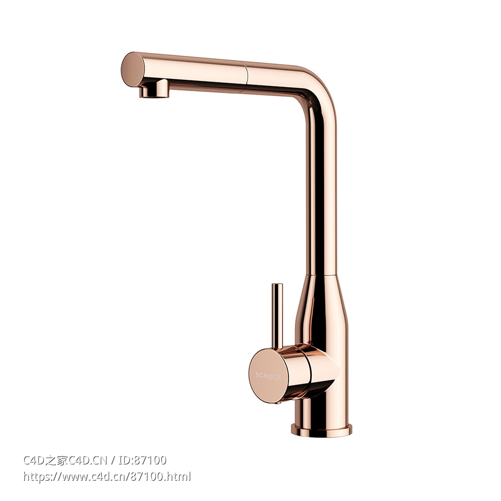 Keto SA 厨房龙头厨房水龙头3D模型素材下载Keto SA Kitchen Mixer Tap by Schock - C4D之家 - 1522.jpg