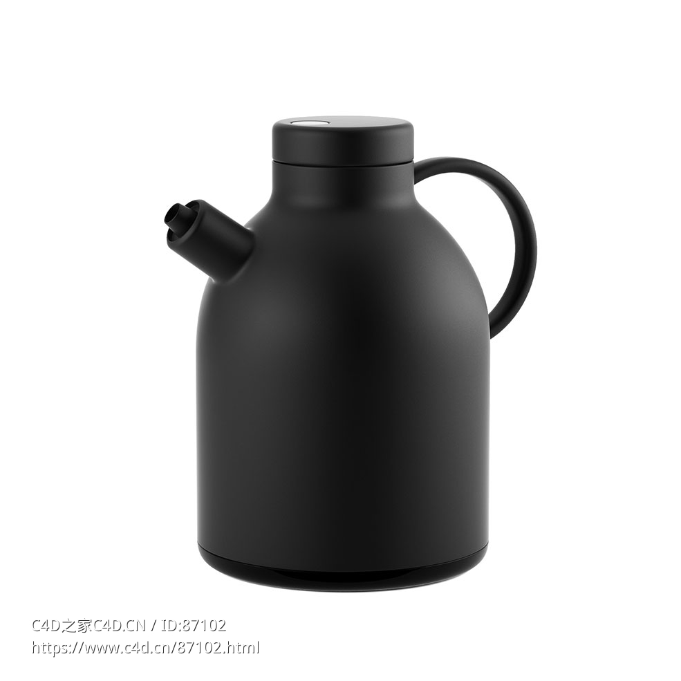 保温壶饮水器具3D模型素材下载Kettle Thermo Jug by Menu