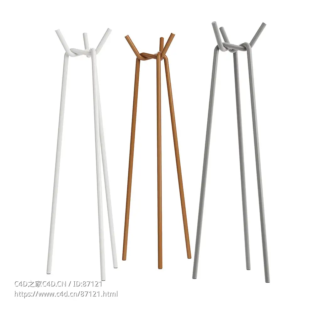 钢制衣帽架家具3D模型素材下载Knit Steel Coat Stand by Hay - C4D之家 - 1543.jpg
