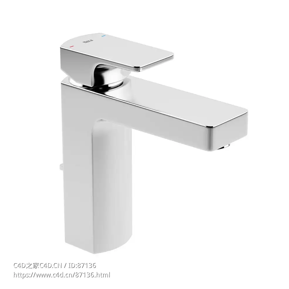 L90 面盆龙头卫浴水龙头3D模型素材下载L90 Basin Mixer Tap by Roca