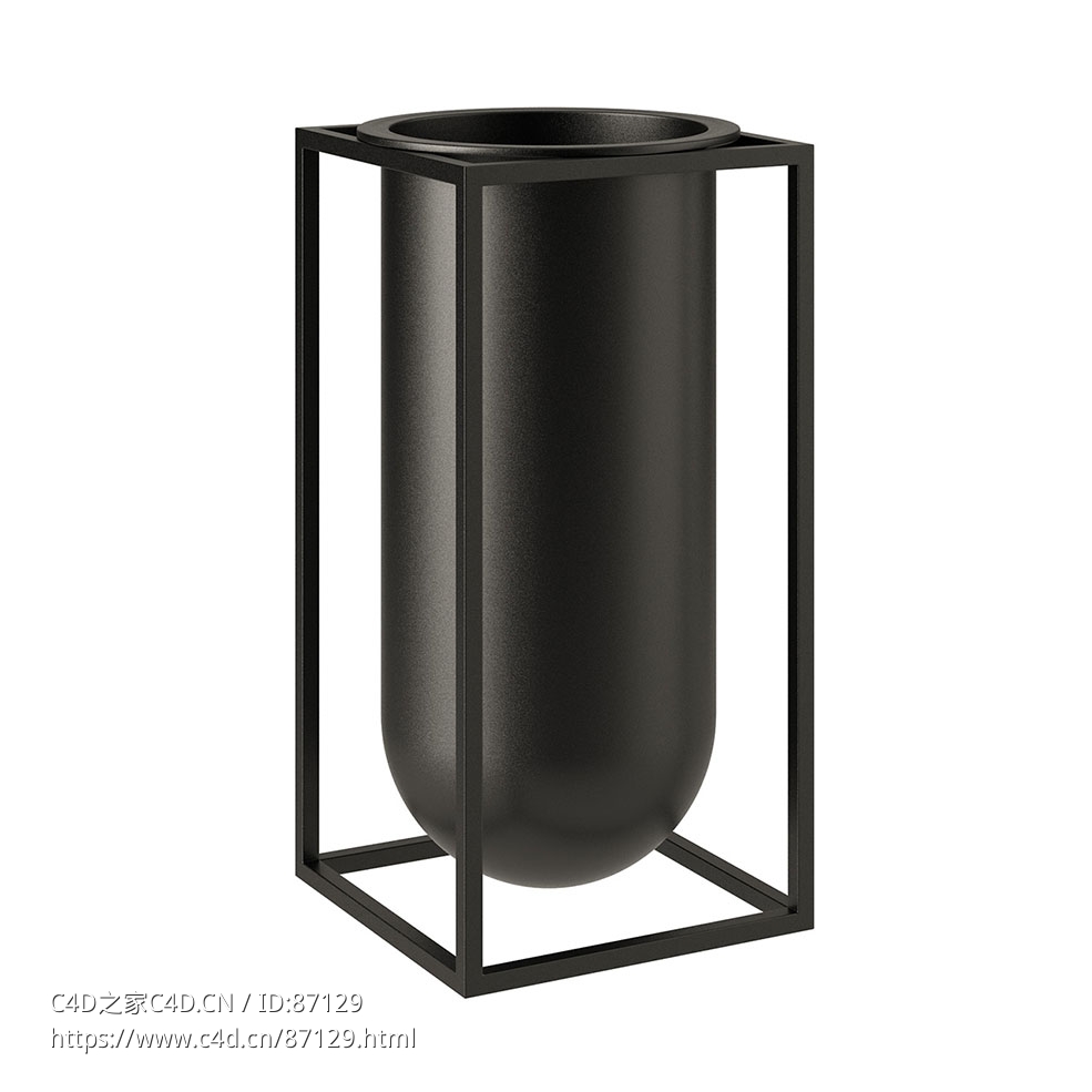 Kubus Lolo 花瓶装饰花瓶3D模型素材下载Kubus Lolo Vase by Lassen