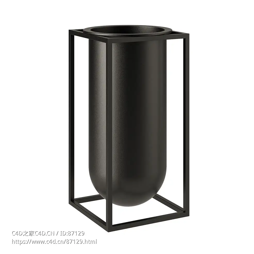 Kubus Lolo 花瓶装饰花瓶3D模型素材下载Kubus Lolo Vase by Lassen - C4D之家 - 1551.jpg
